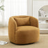 Ashlie Bouclé Swivel Barrel Chair - Comfortable Swivel Chair | Modern Swivel Chairs | Kinwell Furniture | Modern Swivel Chairs